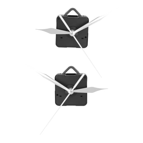 jojofuny 2 Stück Geräuschloses Uhrwerk Leises Wanduhr Mechanismus Ersatz mit Zeiger Zubehör Langlebig Vielseitig für DIY Uhren und Reparaturen Geeignet von jojofuny