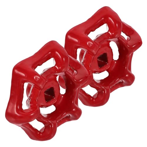 jojofuny 2 Stück Gusseisen Handrad Absperrventil Griff für Wasserhähne und Gartenventile Robust und Langlebig Geeignet für Innen Außenbereiche Wie Küche Bad Garten und Wc Ausführung von jojofuny