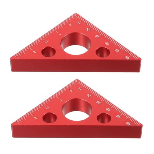 jojofuny 2 Stück Holzbearbeitungswerkzeuge Dreiecksregel Des Lineal Für Die Holzbearbeitung Dreieckshöhe Holzbearbeitungsrandregel Messwerkzeuge Aluminiumlegierung Rot jojofuny 2 Stück Holzbearbeitungswerkzeuge Dreiecksregel Des Lineal Für Die Holzbearbeitung Dreieckshöhe Holzbearbeitungsrandregel Messwerkzeuge Aluminiumlegierung Rot von jojofuny