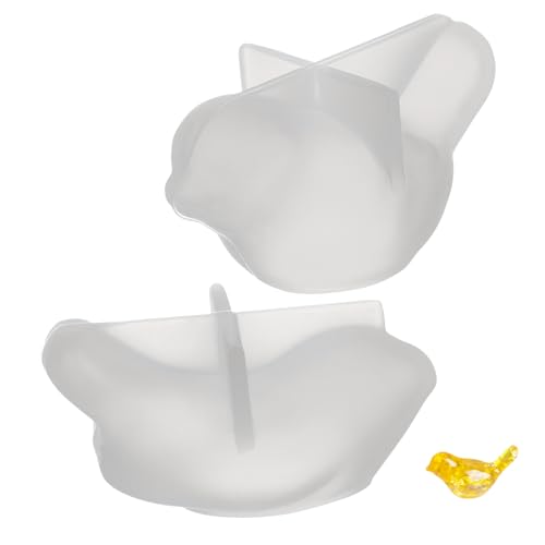 jojofuny 2 Stück Kristall Silikonform Vogel DIY Tischdeko Silikonform Epoxidharz Gussform Kreativ Nichthaftend Wiederverwendbar Geschenkidee für Bastler und Handwerk von jojofuny
