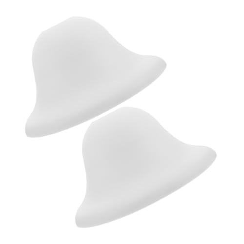 jojofuny 2 Stück Kunststoff Lampenschirme Rund Pilzform Mittelloch LED Deckenleuchte Wandlampe Gartenlampe Vielseitig Schnell Montierbar Langlebig von jojofuny