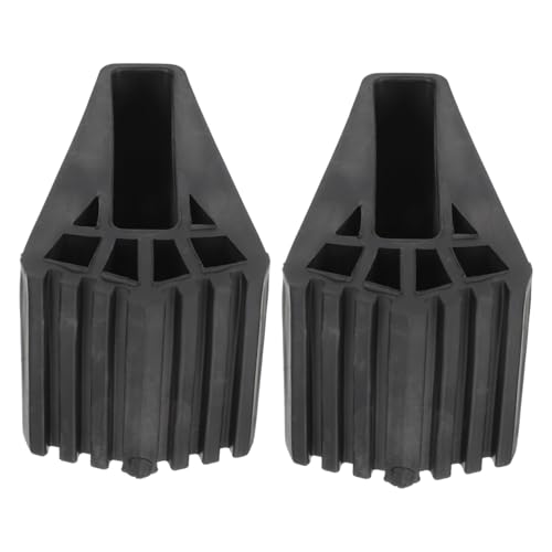 jojofuny 2 Stück Ladder Protective Covers Rutschfeste Leiterfüße aus Langlebigem Gummi Verschleißfeste Leiter Fußmatten für Stabilen Halt und Bodenschutz Einfache Montage Passend von jojofuny