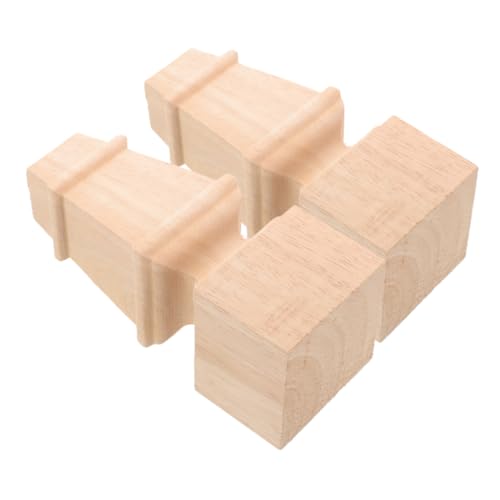 jojofuny 2 Stück Massive Holz Möbelfüße Stabile Tisch und Stuhlbeine Langlebigem Holz Einsetzbar für Schränke Sofas Betten Warme Natürliche von jojofuny
