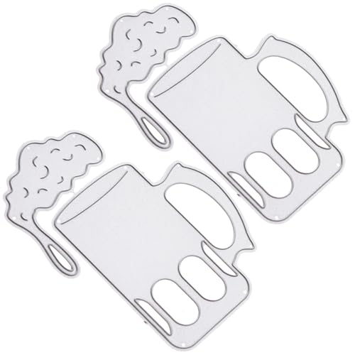 jojofuny 2 Stück Messerform -Set geformt Becher DIY Form aus Kohlenstoffstahl Silber von jojofuny