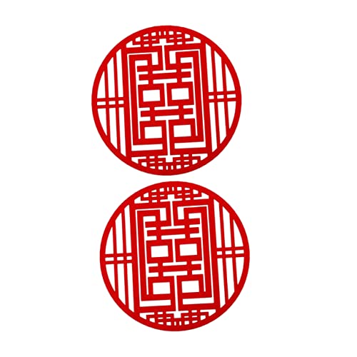 jojofuny 2 Stück Non Woven Doppel Happiness Wandaufkleber für Hochzeitsdekoration Geeignet für Neue Häuser Fenster Wände und Türen Chinesische Hochzeit Deko jojofuny 2 Stück Non Woven Doppel Happiness Wandaufkleber für Hochzeitsdekoration Geeignet für Neue Häuser Fenster Wände und Türen Chinesische Hochzeit Deko von jojofuny