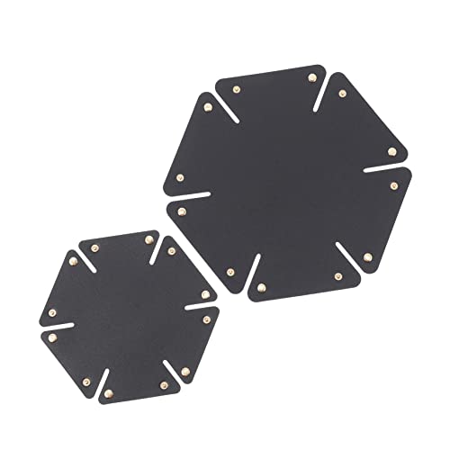 jojofuny 2 Stück PU Leder Aufbewahrungsboxen Set für Schlüssel und Kleinigkeiten Elegante Desktop Organizer für Eingangsbereich und Schreibtisch für Ordnung und Kreative Aufbewahrung von jojofuny