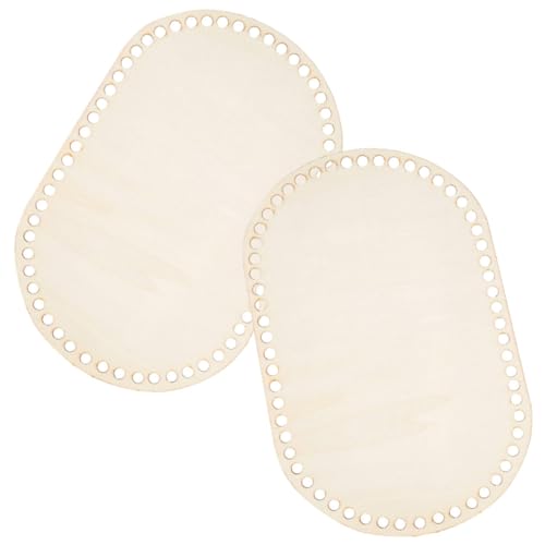 jojofuny 2 Stück Pad Holzsockelformer Häkeln Gewebtes Weben Handtaschen Websockelbrett Holzsockel Zum Stricken Weben Holzsockelboden Grundbrett Grundbrett Für DIY Geldbörsenböden Kissen von jojofuny