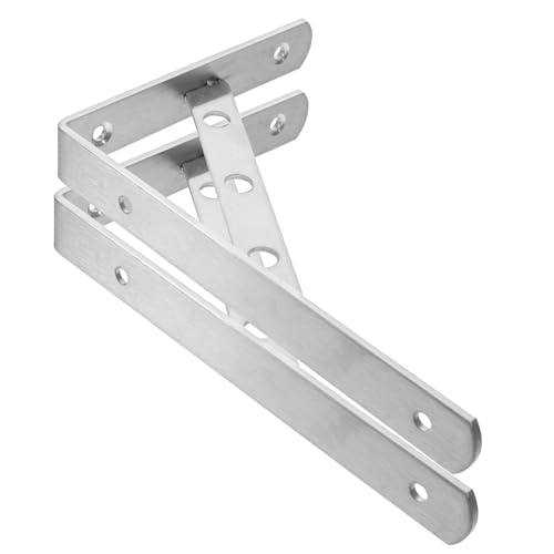jojofuny 2 Stück Schwere Wandhalterung Winkel Regalträger aus Edelstahl für Schwebende Ablagen Küche Garage Bad Rostbeständig Stabile Wandmontage Vielseitig für Aufbewahrungssysteme jojofuny 2 Stück Schwere Wandhalterung Winkel Regalträger aus Edelstahl für Schwebende Ablagen Küche Garage Bad Rostbeständig Stabile Wandmontage Vielseitig für Aufbewahrungssysteme von jojofuny