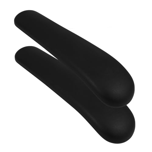 jojofuny 2 Stück Teiliges Office Chair Arm Pads PU Material Ergonomische Ersatz Armlehnenpolster Einfach zu Montieren rutschfest Komfortabel für Bürostuhl und Gamingstuhl von jojofuny