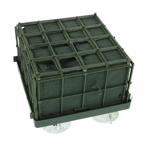 jojofuny 2 Stück Teiliges Quadratisches Blumensteckschaum Gestell mit Starken Saugnäpfen Stabile Halterung für Frische Blumendekorationen Vielseitig Einsetzbar für Hochzeitsauto und Indoor von jojofuny