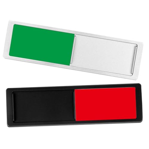 jojofuny 2 Stück Teiliges Schiebeschild Türschild für Büro und Konferenzraum Kratzfestes Privacy Indicator Sign mit Belegt Frei Anzeige Einfach zu Montieren Schwarzes und Silbernes Design jojofuny 2 Stück Teiliges Schiebeschild Türschild für Büro und Konferenzraum Kratzfestes Privacy Indicator Sign mit Belegt Frei Anzeige Einfach zu Montieren Schwarzes und Silbernes Design von jojofuny