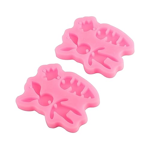 jojofuny 2 Stück Teiliges Silikon Schlüsselring Formen Kaninchen und Karotte Diy Schlüsselhalter Gießformen für Kreative Bastelprojekte von jojofuny