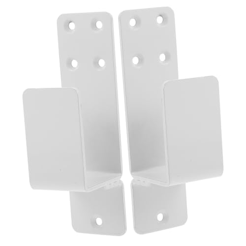 jojofuny 2 Stück Teiliges Türsicherungsbügel Halter mit Stabilem Winkel für Türfeststeller und Sicherheitsstange Robustes Tür Barricade Halterung für Zuhause Scheune und Garage Weiß von jojofuny