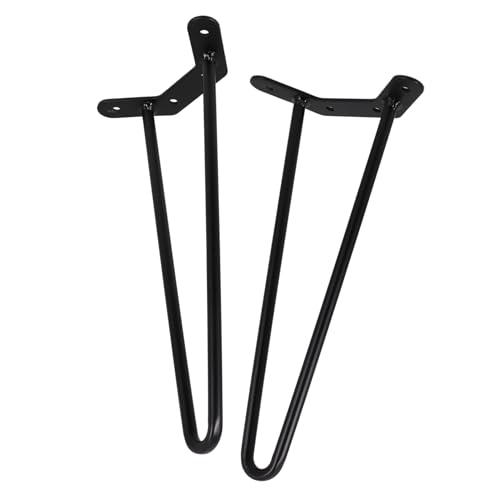 jojofuny 2 Stück Tischbeine Haarnadel Robuste Möbelbeine für DIY Möbelprojekte Höhe für Couchtische und Esstische Schützend und Stabilisierend von jojofuny