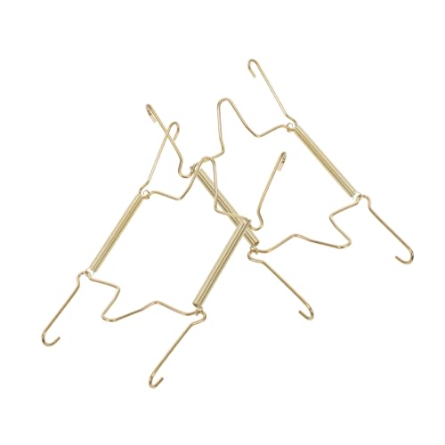 jojofuny 2 Stück Unsichtbare U Förmige Metall Tellerhalter Robuste Edelstahl Draht Halter für Wanddekoration Langlebige Unsichtbare Aufhänger für Dekorative Platten und Display von jojofuny
