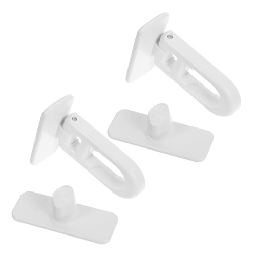 jojofuny 2 Stücke Kühlschrank Türschloss Weiß Einfach zu Installierender Pinch-sicherer Fridge Latch für Kühlschrank Gefrierschrank Schrank und Schubladen Vielseitiger Schutz für Zuhause von jojofuny