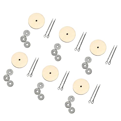 jojofuny 20 Satz Teiliges Holz Gelenkbolzen für Puppen Silber Drehbare Mehrzweck DIY und Plüschtier Gelenkzubehör für Flexible Bewegliche bei Puppen und Stofftierherstellung von jojofuny