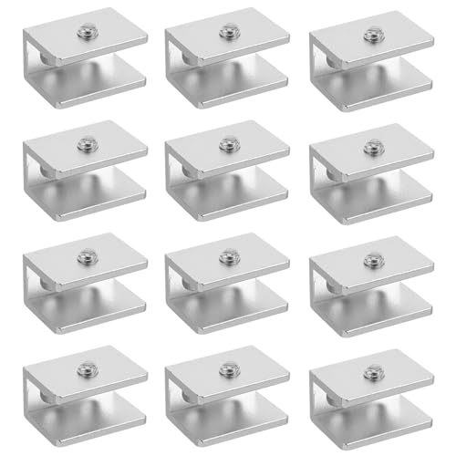jojofuny 20 Stück Glas-Clip: Aluminiumhalter für Wandschränke und Regale – Klammern zur Aufbewahrung und Organisation jojofuny 20 Stück Glas-Clip: Aluminiumhalter für Wandschränke und Regale – Klammern zur Aufbewahrung und Organisation von jojofuny