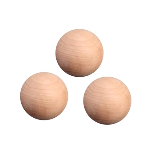 jojofuny 20 Stück Holzkugeln Naturbelassen Rund DIY Bastelholzball Zubehör für Dekoration und Handwerksprojekte von jojofuny