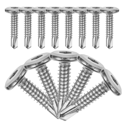 jojofuny Schrauben Selbstschneidende Zaunschrauben für Metall 20 Stück Rostfrei für Zaun und Torschrauben Sichere Befestigung jojofuny Schrauben Selbstschneidende Zaunschrauben für Metall 20 Stück Rostfrei für Zaun und Torschrauben Sichere Befestigung von jojofuny