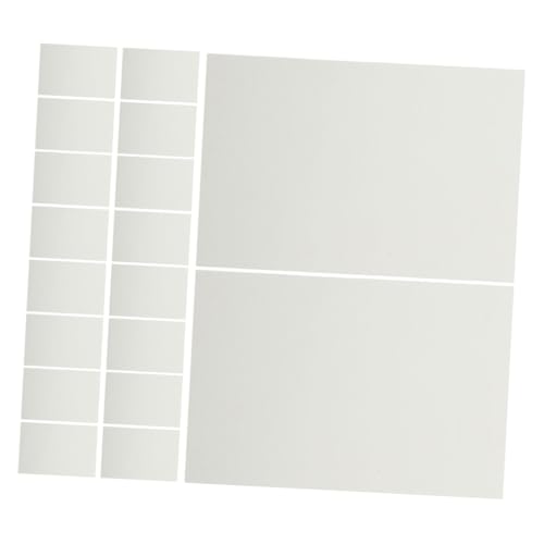 jojofuny 20 Stück Sublimations Aluminiumrohlinge Namensschilder Mit Sublimationsbeschichtung Für Bastelprojekte – Wärmeübertragungs Bildplakette von jojofuny