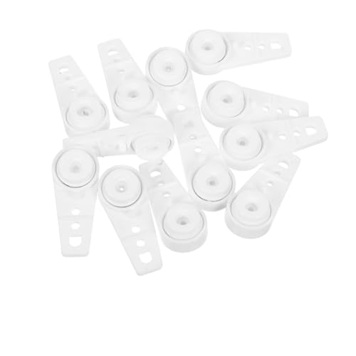 jojofuny 20 Stück Teiliges Gardinen-schienen Präzisions-Lager Geräuschlos Gleitende Kunststoff-träger Einfache Montage für Deckenmontage Robust und Kratzfest Sanfter Vorhanglauf von jojofuny