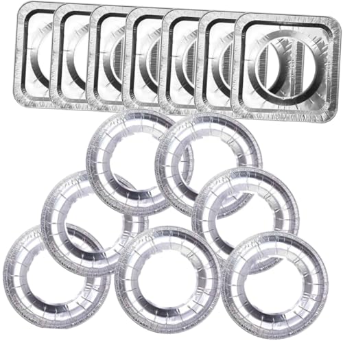 jojofuny 20 Stück Teiliges Gasherd Flammen Schutzset aus Dickem Aluminiumfolie Ölresistente Herdplatten Schutzauflagen für Gasherde Einfach zu Reinigen Platzsparend und Langlebig für jojofuny 20 Stück Teiliges Gasherd Flammen Schutzset aus Dickem Aluminiumfolie Ölresistente Herdplatten Schutzauflagen für Gasherde Einfach zu Reinigen Platzsparend und Langlebig für von jojofuny