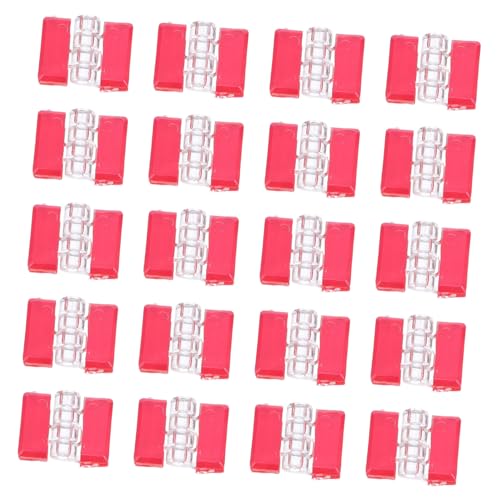jojofuny 20 Stück Teiliges Selbstklebendes Acrylscharnier- Transparent Geräuscharm Doppelseitiges Klebeband für Küchenschränke Gefrierschrankdeckel Badezimmerschrank und Einfache Montage von jojofuny