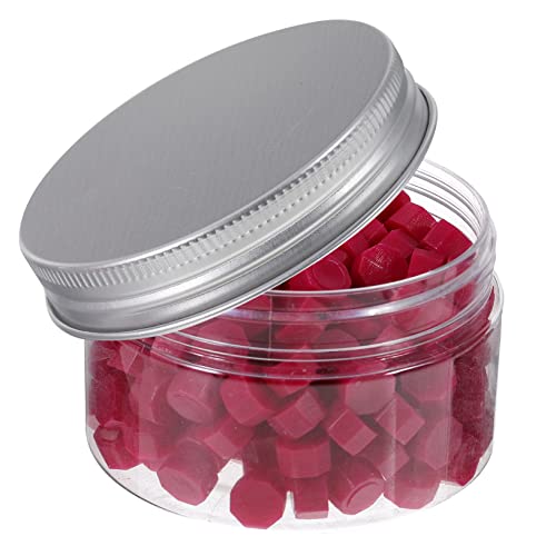 jojofuny 200 Stück Wachspellets Kit für Wachssiegel Liebling Weiß Wachsperlen für Hochzeitseinladungen Briefumschlag-Siegelwachsperlen siegelwachsperlen selber machen Kits für Wachssiegel von jojofuny