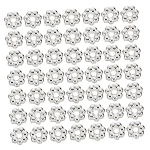 jojofuny 2000 Stück Teiliges Blumenförmige Abs Kunststoffperlen für Schmuckherstellung Delikate DIY Bastelperlen für Armbänder Halsketten Silberfarbene Langlebige Schmuckzubehör jojofuny 2000 Stück Teiliges Blumenförmige Abs Kunststoffperlen für Schmuckherstellung Delikate DIY Bastelperlen für Armbänder Halsketten Silberfarbene Langlebige Schmuckzubehör von jojofuny