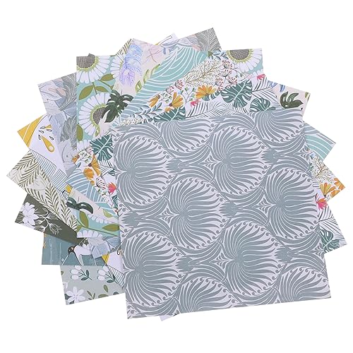 jojofuny Blatt DIY Bastelpapier Vintage Dekorpapier für Scrapbooking Fotoalben und Bastelprojekte Origami und Handarbeiten Leicht und Platzsparend von jojofuny