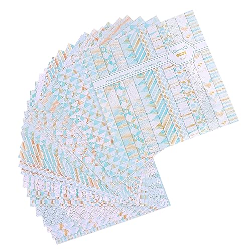 jojofuny Blatt Vintage Scrapbooking Papier Dekoratives Motivpapier für DIY Handkonto Fotoalben Notizbücher und Bastelprojekte Hochwertiges Zartes Design für Bastelideen von jojofuny