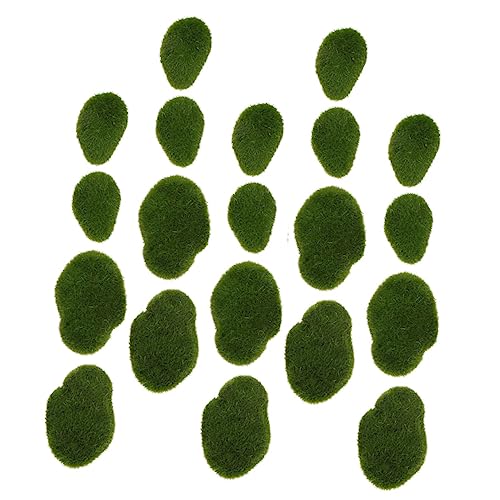 jojofuny Stück Kunstmoos Steine Dekorative Moossteine für Mikrolandschaften Falsche Moossteine für Terrarien DIY Projekte und Gartenarrangements Verschiedene von jojofuny