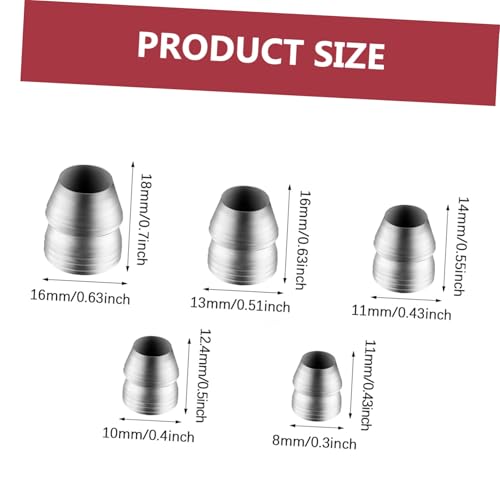 jojofuny 25 Stück Teiliges Runde Stahlkeile Hammerzubehör Langlebig Robust Ø Axtgriffreparatur und Holzspaltung Präzise Verarbeitung ohne Grate von jojofuny