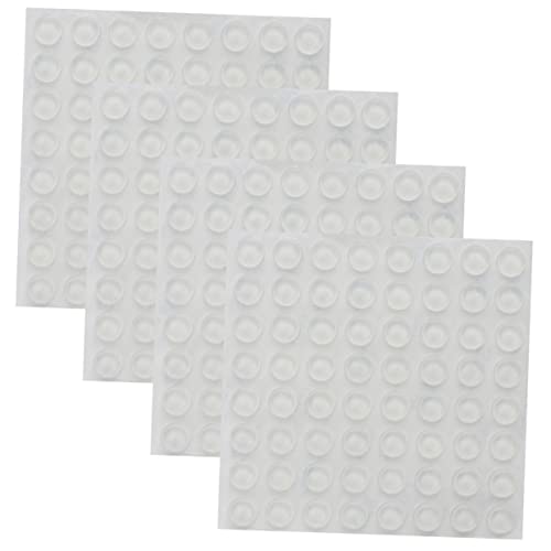 jojofuny 256 Stück Teiliges Transparente Selbstklebende Türstopper aus Geruchlosem Wand und Türgriffschutz zur Geräusch und Stoßdämpfung Geeignet für Schrank und Zimmertüren von jojofuny