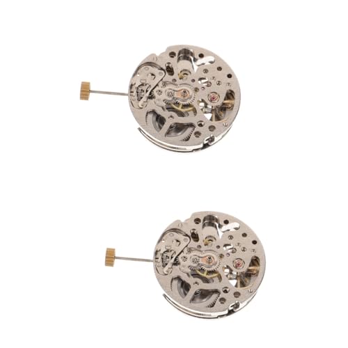 jojofuny 2St Uhrwerk Werkzeug haarreifen stippe bastelsets Handwerksprodukte ersatzteile Uhrenvitrine Reparatursätze für Uhren Unterlage Ersatz Einer Kupferuhr Uhrenteile aus Kupfer Silver von jojofuny