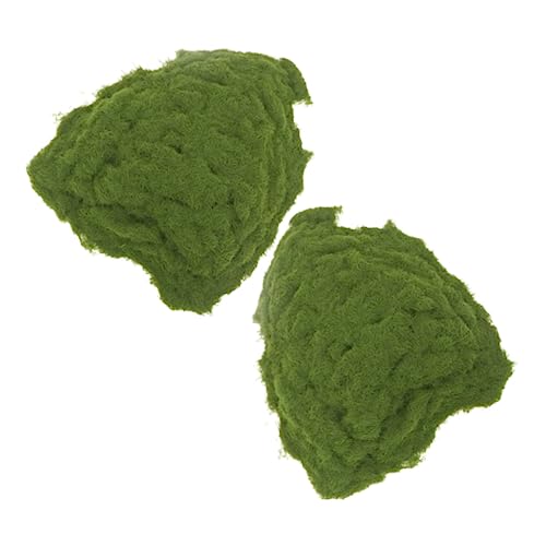 jojofuny 2Taschen Künstliches Moos Dekoration Simuliertes Kunstfleisch für Landschaftsbau DIY Projekte und Schlafzimmerdekoration Vielseitig Einsetzbar Pflegeleicht von jojofuny