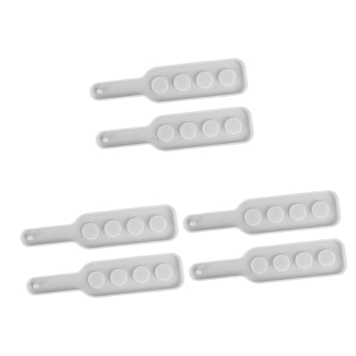 jojofuny 3 Sätze Kristall-epoxy-form Schalenform Herstellung Einfach Schnapsgläser Schnapsglasflaschen-serviertablettform Schnapsglas-serviertablettform Kieselgel Weiß 2 Stück * 3 von jojofuny