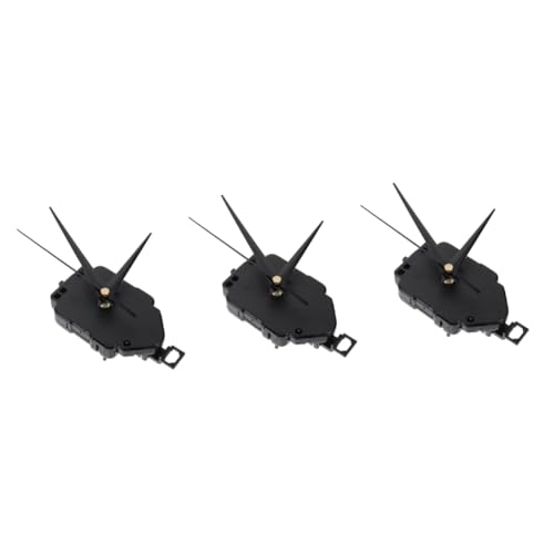 jojofuny 3 Sätze Pendeluhrwerk Set DIY Wanduhr Mechanismus mit Uhrzeigern Einfache Installation Langlebiges Uhrwerk für Reparaturen und Uhrengestaltung von jojofuny