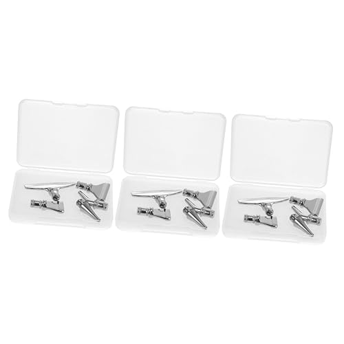 jojofuny 3 Sätze Professionelles Rhinestone Picker Tool Drill Diamantspitzen Bohrspitzen Gebogenem und Korrekturspitze mit Aufbewahrungsbox und Gummiringe für DIY Diamantmalerei Zubehör von jojofuny