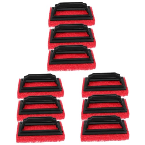 jojofuny 3 Sätze Reinigungsbürste Uv Reiniger Pads Bildschirm Drucken Seide Werkzeug Zum Reinigen Von Fensterscheiben Staubentferner Für Fensterscheiben Schrubber-pad Pp Rot 3 Stück * 3 von jojofuny