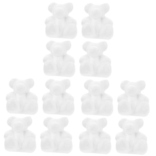 jojofuny 3 Sätze Schaumstoff Bären Weiß Für DIY Basteln Hochzeit Dekoration Blumenarrangements Für Kreative Projekte Und Gestaltung 30 Stück * 3 von jojofuny