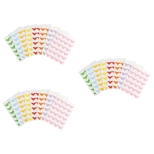 jojofuny 3 Sätze Selbstklebende Fotoecken Kraftpapier Für DIY Fotoalben Vielseitige Montageecken Bunten Farben Für Scrapbooking Und Fotowände 8 Stücke * 3 von jojofuny