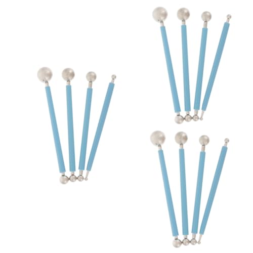 jojofuny 3 Sätze Ton Skulptur Werkzeug Ton Bastel Schaber Ton Schnitzerei Skulptur Modellierung Polymer Ton Werkzeuge Modellier Ton Töpfer Schnitznadel Ton Roller 4 Stück * 3 von jojofuny