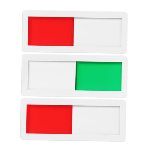 jojofuny 3 Stück Acryl Schiebeschild Türschild für Büro Hotel und Wc Selbstklebend Privatsphäre Anzeige Frei Belegt Statusanzeige Langlebig und Einfach Anzubringen von jojofuny
