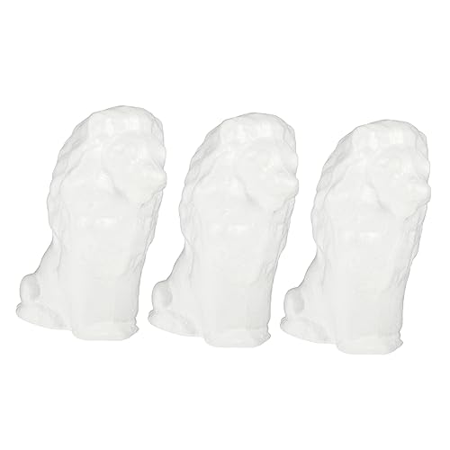 jojofuny 3stücke DIY-schaummodelle Aus Foam Für Malerei Und Basteln Handgefertigte Formen Lion Kreative Dekorationen Für Erwachsene von jojofuny