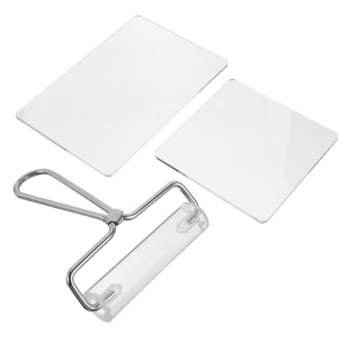 jojofuny 3 Stück Lehmplatte Zubehör Aus Ton DIY-Werkzeug Aus Polymer-ton-werkzeugsatz Skulpturenplatte Aus Ton Polymer-ton-rollenwerkzeuge Tonformwerkzeug Töpferwarenwerkzeuge Acryl von jojofuny
