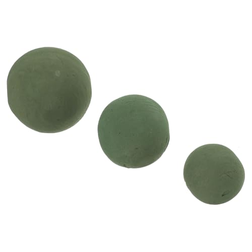 jojofuny 3 Stück Teiliges Blumensteckschaum Kugel Hochdichter Floralschaum mit Starker Wasseraufnahme Praktischer Steckschwamm für DIY Blumenarrangements Hochzeit und Dekoration von jojofuny