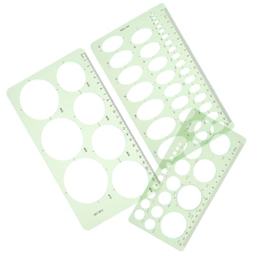 jojofuny 3stücke Geometrische Schablonen Mit Kreis-winkelmesser-vorlage Zeichenlineale Für DIY-Arbeiten Bauvorlagen Und Schulbedarf Technische Lineale Für Architektur Und von jojofuny
