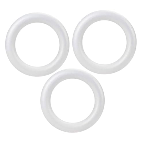 jojofuny 3 Stück Teiliges Große Weiße Polystyrol Schaumstoff Ringe Runde Schaumstoff Kränze für DIY Bastelprojekte Leichte Langlebige Wreath Forms für Hochzeitsdeko und Vielseitige jojofuny 3 Stück Teiliges Große Weiße Polystyrol Schaumstoff Ringe Runde Schaumstoff Kränze für DIY Bastelprojekte Leichte Langlebige Wreath Forms für Hochzeitsdeko und Vielseitige von jojofuny